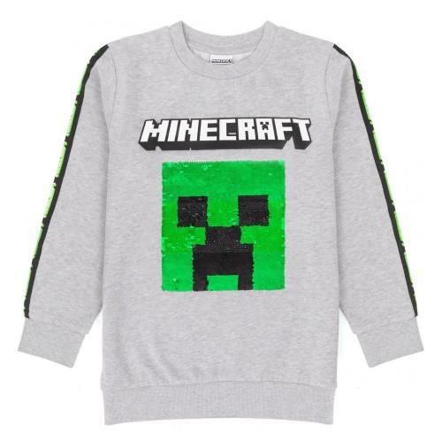 Minecraft Kinder/Kinder Pailletten Flip Sweatshirt 11-12 grau von Joom DACH