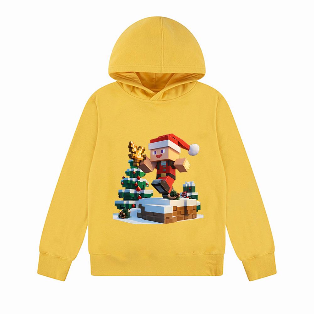 Minecraft Weihnachten Weihnachtsmann Kapuzenpullover Alter 4-14 Pullover Sweatshirt für Kinder Jungen Mädchen Weihnachtsgeschenk Kostüm Cartoon-Druck Neujahrsgeschenk 150 von Joom DACH