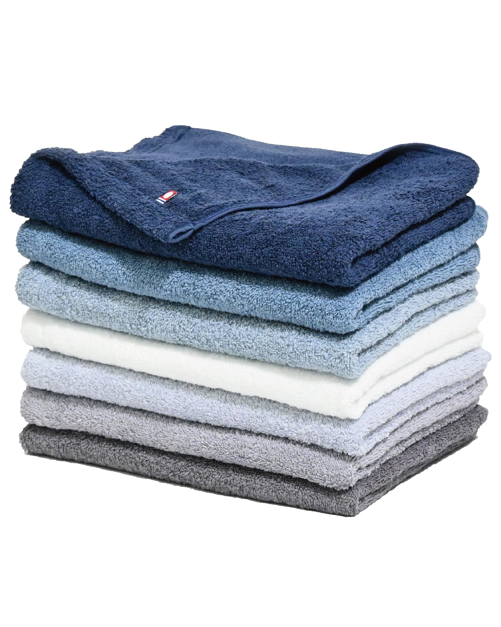 Mini-Badetuch Imabari 7-teiliges Set kleines Badetuch schlankes Badetuch 40x110 schnelltrocknend von Joom DACH