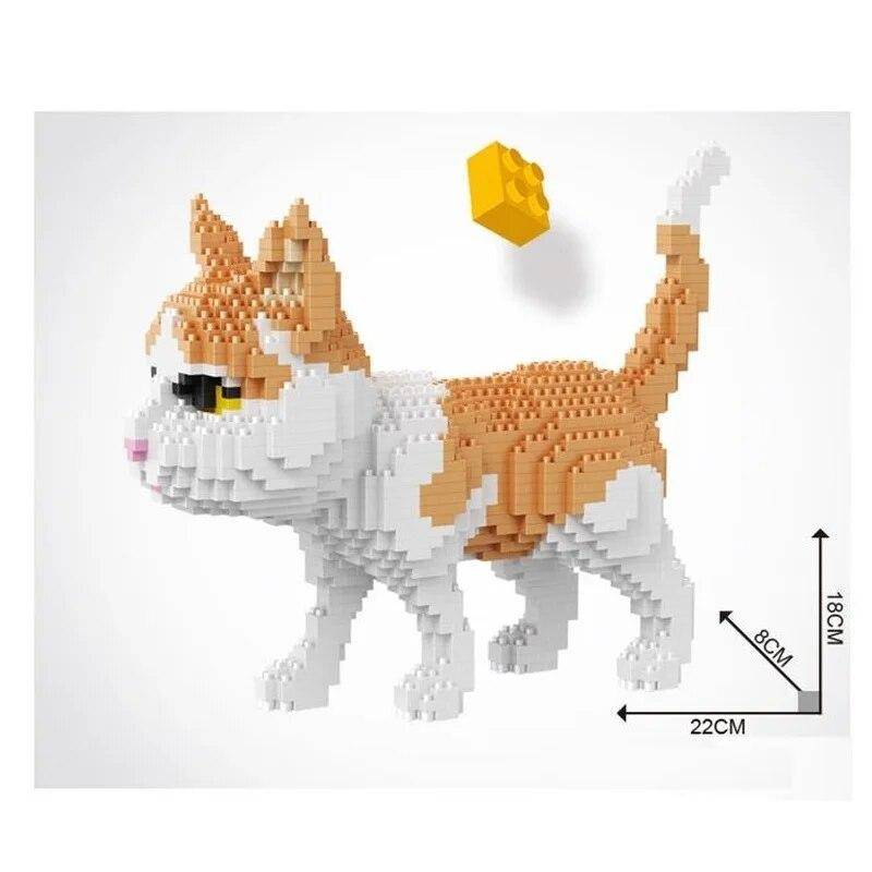 Mini Blöcke Cartoon Bausteine Katze Montage Spielzeug Für Kinder Juguetes PET Tier Modell Kinder Geschenk Mädchen Geschenk Weihnachten 16036 von Joom DACH