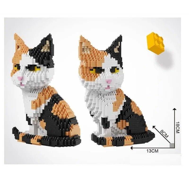 Mini Blöcke Cartoon Bausteine Katze Montage Spielzeug Für Kinder Juguetes PET Tier Modell Kinder Geschenk Mädchen Geschenk Weihnachten 16036 von Joom DACH