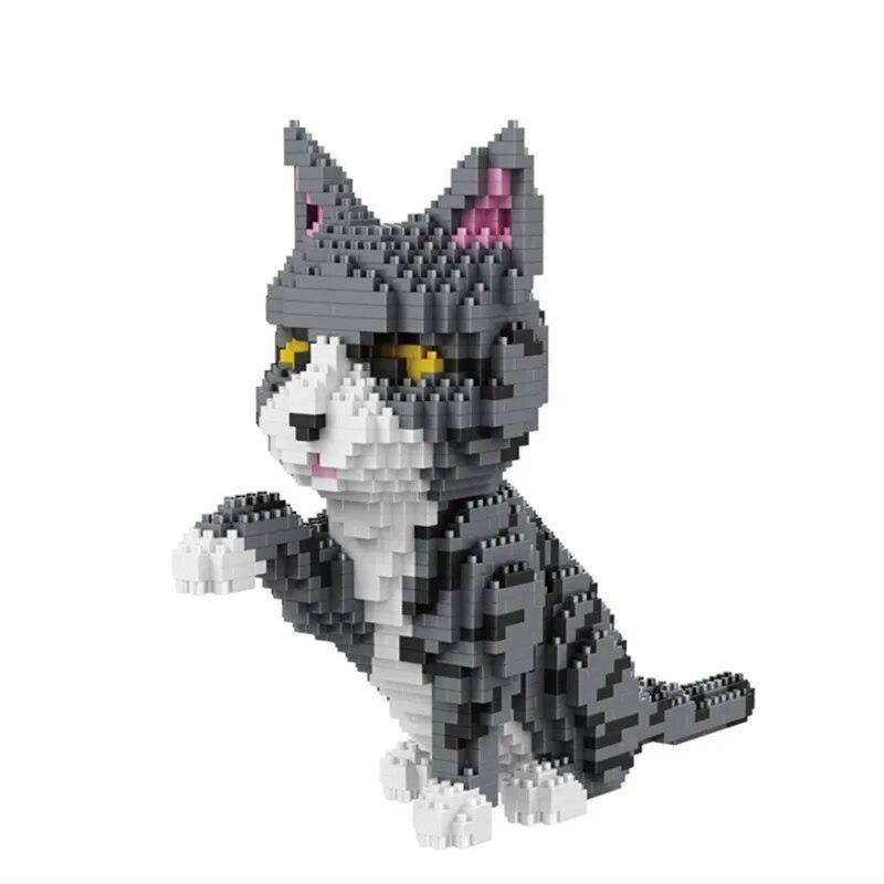 Mini Blöcke Cartoon Bausteine Katze Montage Spielzeug Für Kinder Juguetes PET Tier Modell Kinder Geschenk Mädchen Geschenk Weihnachten 16036 von Joom DACH