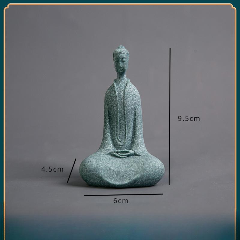 Mini Buddhistische Mönche Figuren Garten Buddha Zen Statue Tibetische Buddha Figuren Gartenschmuck Meditation Aquarium Dekoration von Joom DACH