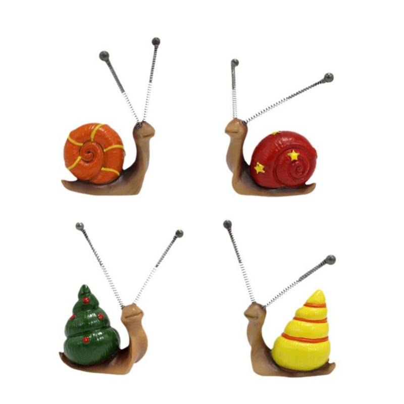 Mini Bunte Schnecken Dekoration Kleine Niedliche Schnecken Statue Ornament Miniaturen Tiere Figuren für von Joom DACH