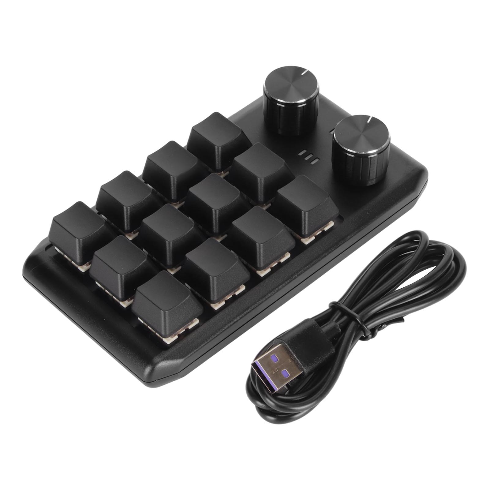Mini Custom Tastatur 12 Mechanische Tasten 2 Knöpfe Programmierbare Rot Schalter Programmierung Makro Tastatur für von Joom DACH