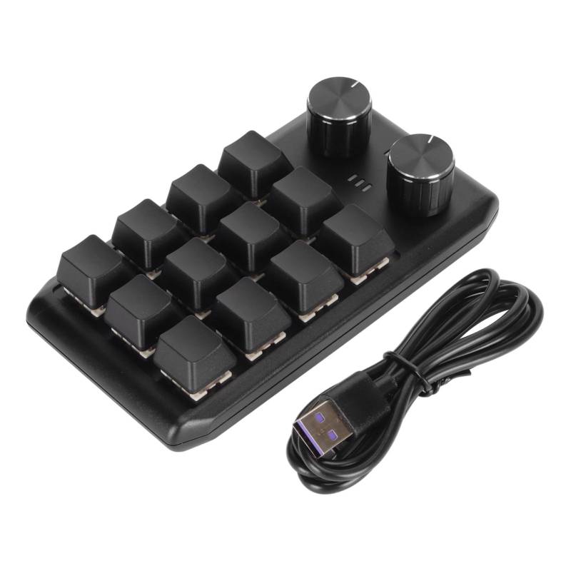 Mini Custom Tastatur 12 Mechanische Tasten 2 Knöpfe Programmierbare Rot Schalter Programmierung Makro Tastatur für von Joom DACH