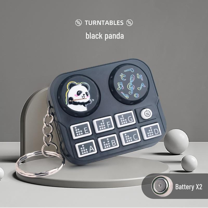 Mini-DJ-Player-Spielzeug-Schlüsselanhänger – Tier-Design, Musikinstrument-Anhänger, Greifautomat, Geschenk für Kinder von Joom DACH