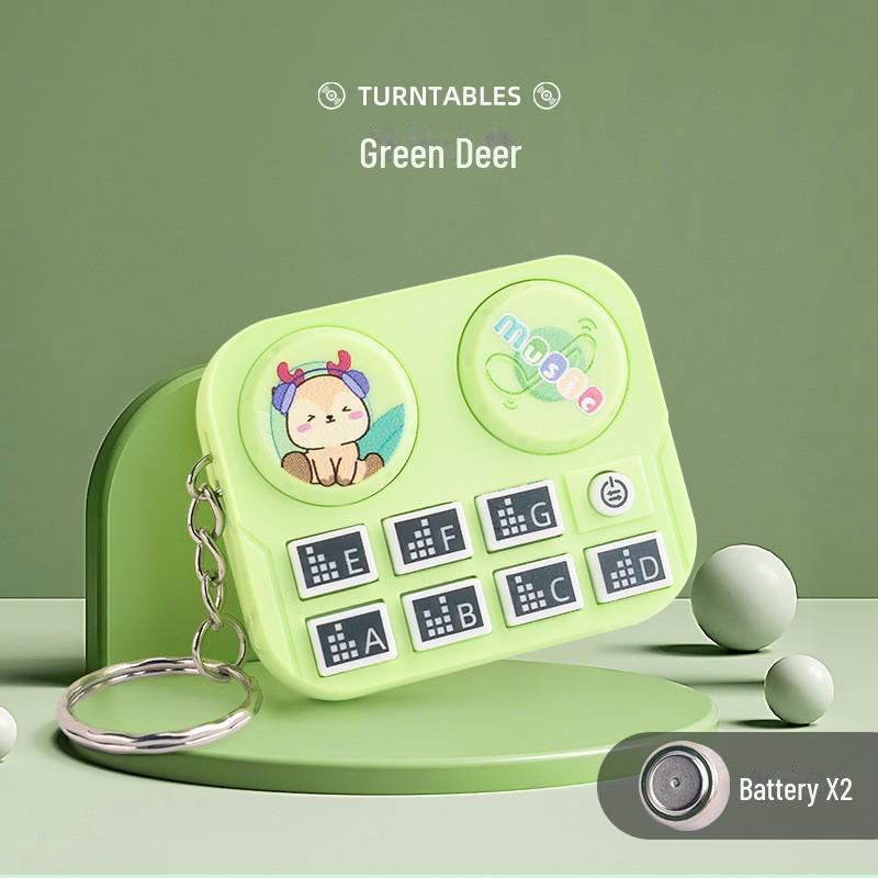 Mini-DJ-Player-Spielzeug-Schlüsselanhänger – Tier-Design, Musikinstrument-Anhänger, Greifautomat, Geschenk für Kinder von Joom DACH