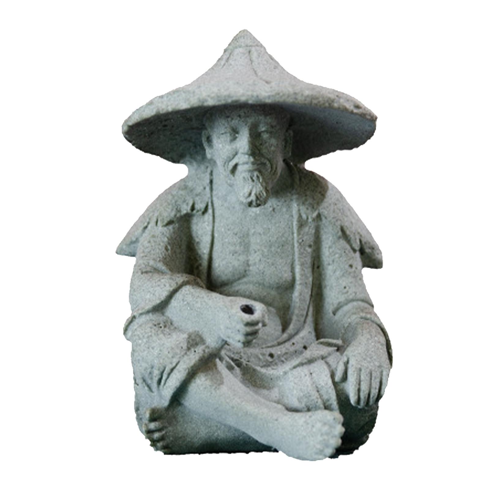 Mini Fischer Statue Aquarium Harz Fischer Figur Vintage Ornament für Aquarium Brunnen von Joom DACH