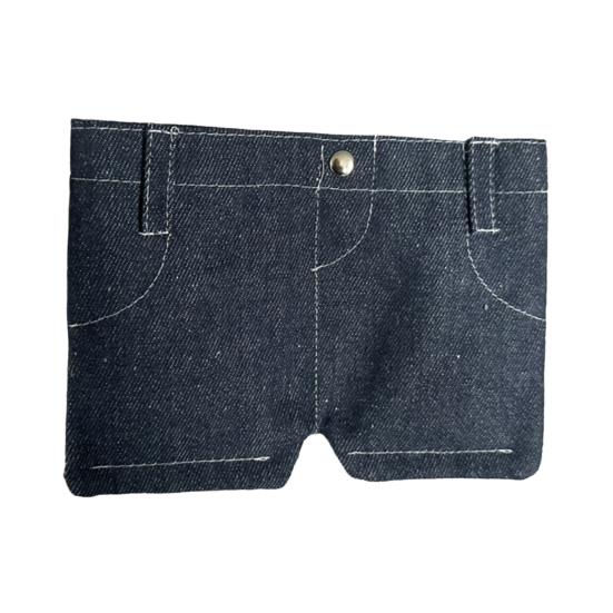 Mini Jeans Geldbörse Lustige Denim Münzbörse Retro Stil Zweifach Geldbörse mit Kartenhalter Tragbare Taschen Hosen Geldbörse für Karten Schlüssel Bargeld 1pc von Joom DACH
