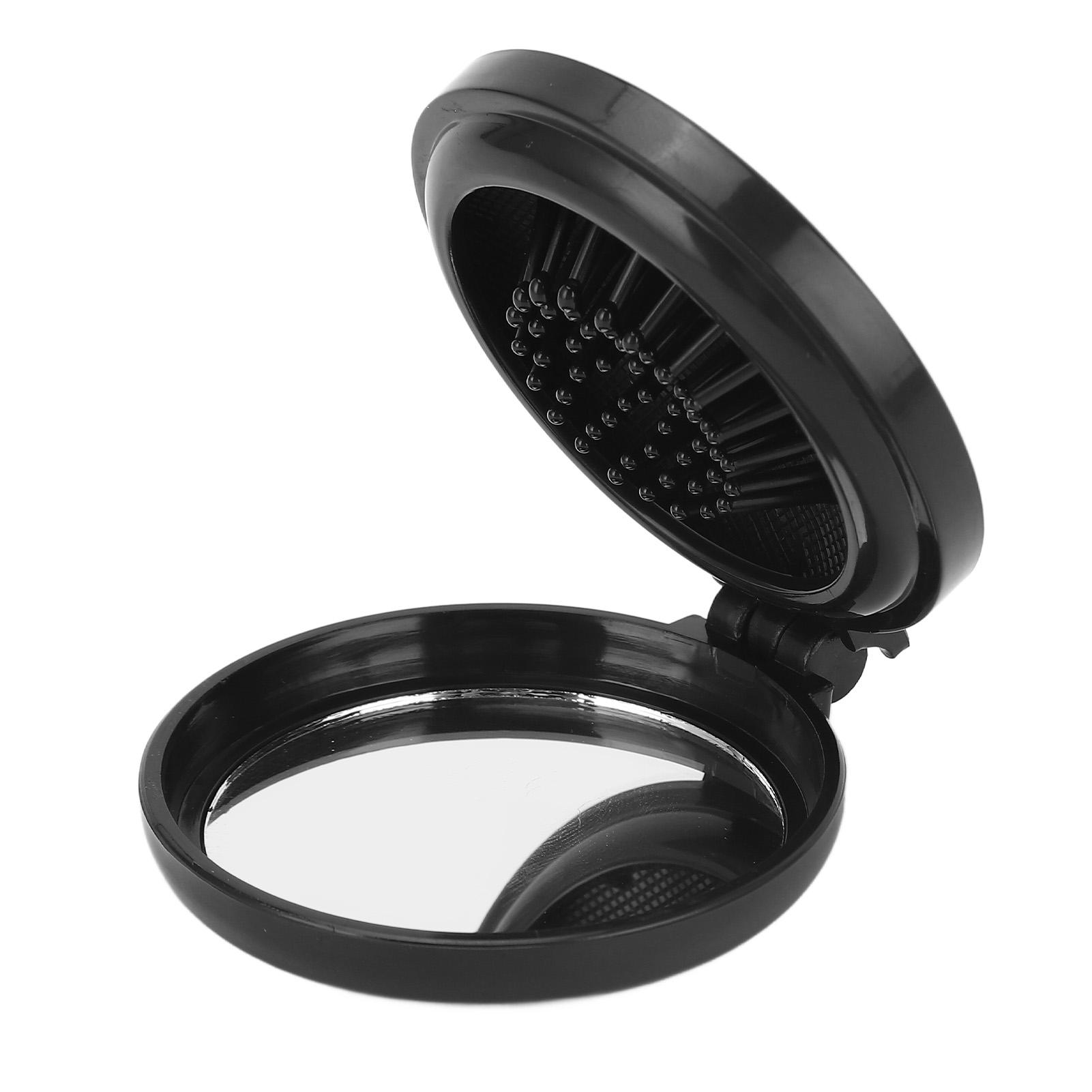 Mini Klappspiegel Haarbürste Zuhause Reise Tragbar Rund Taschenformat Kissen Haarbürste für Glatt von Joom DACH