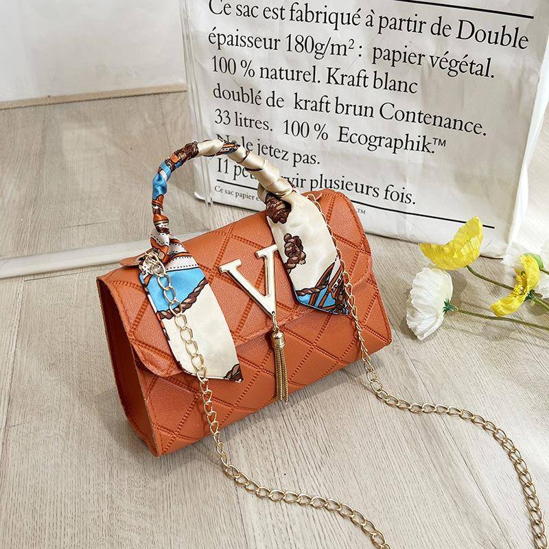 Mini-Kleintasche, neue trendige Handytasche, modische und vielseitige Umhängetasche für Damen, Damentasche orange von Joom DACH