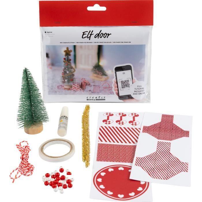 Mini-Kreativset – nicht angegeben – Weihnachtsbaum – 8 Teile – Kunststoff und Papier – Anleitung enthalten von Joom DACH