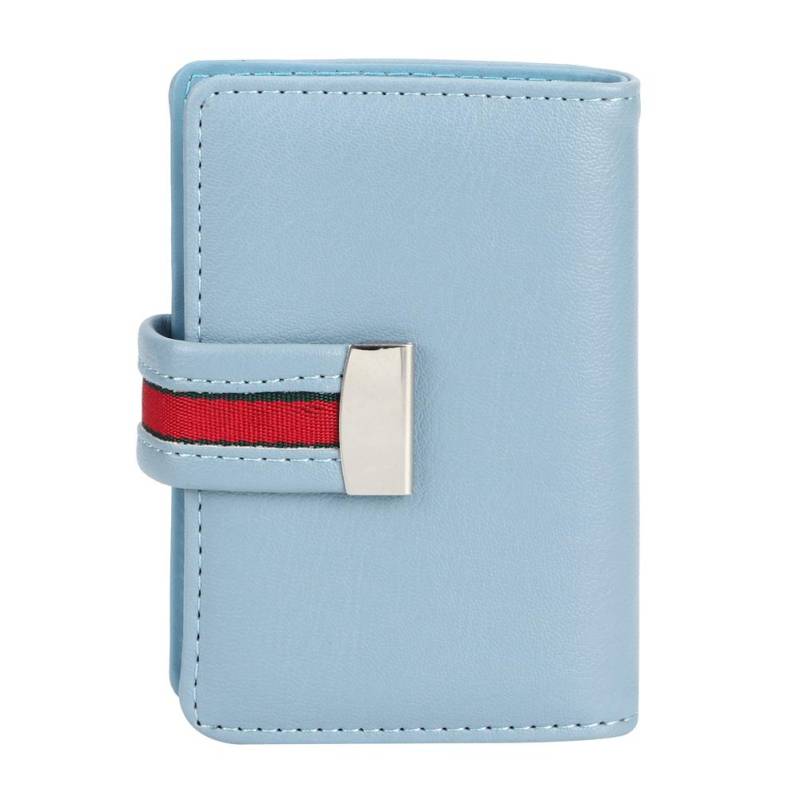 Mini Modischer RFID Damen Kartenhalter PU Leder Bankkartenetui VisitenkartenetuiBlau blau von Joom DACH