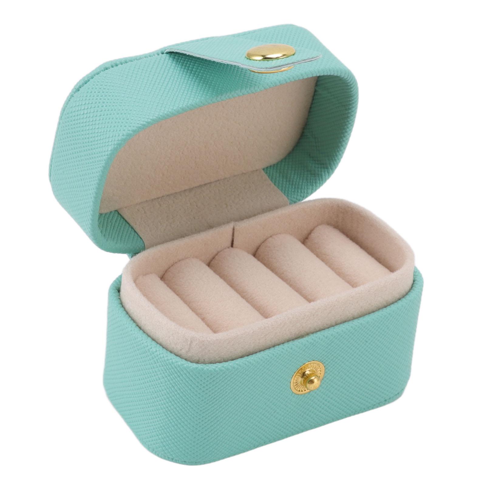 Mini-Ring-Aufbewahrungsbox, PU-Leder, kleine Schmuckschatulle, Organizer, kleines Reiseetui für Ohrringe, Blau blau Mini-Ring-Aufbewahrungsbox, PU-Leder, kleine Schmuckschatulle, Organizer, kleines Reiseetui für Ohrringe, Blau blau von Joom DACH