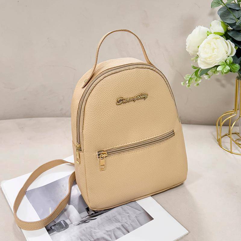 Mini-Rucksack, kleine Tasche, lässiger kleiner Rucksack für Damen khaki von Joom DACH