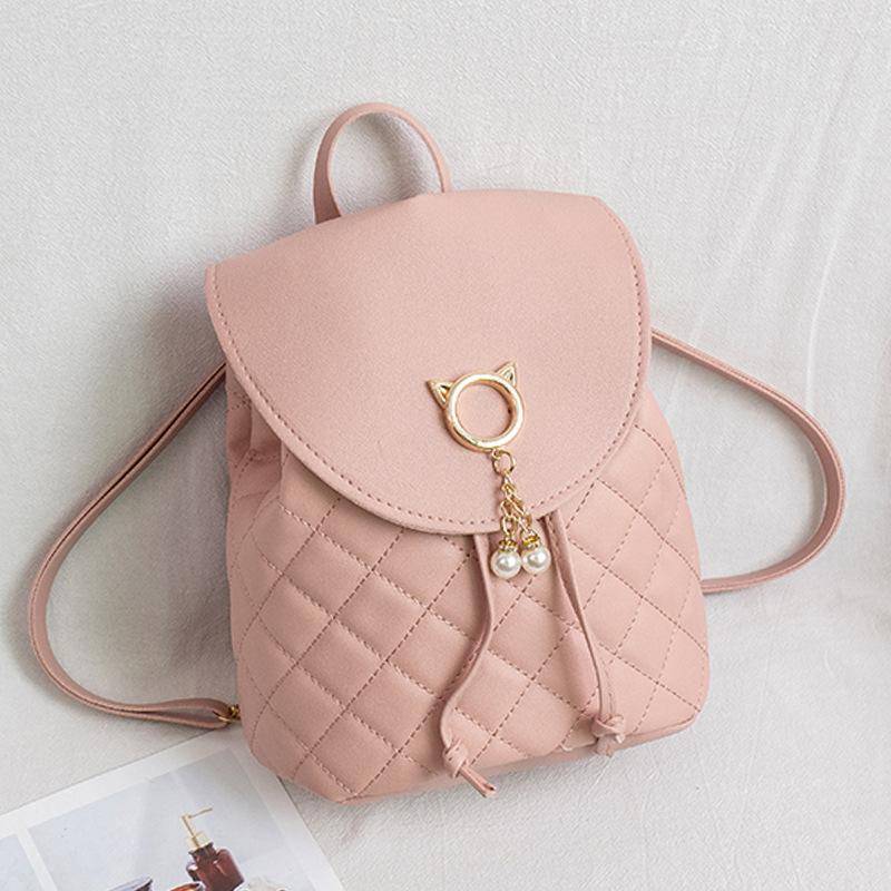 Mini-Rucksack Damentasche Mädchen Kleine Schultasche Lässiger Kleiner Rucksack rosa von Joom DACH