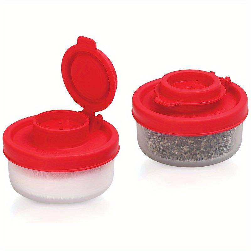 Mini Salz- und Pfefferstreuer Picknick Outdoor-Küche Brotdose Reise Kunststoff Gewürz Versiegeltes Glas Spender Würze Behälter Deckel von Joom DACH