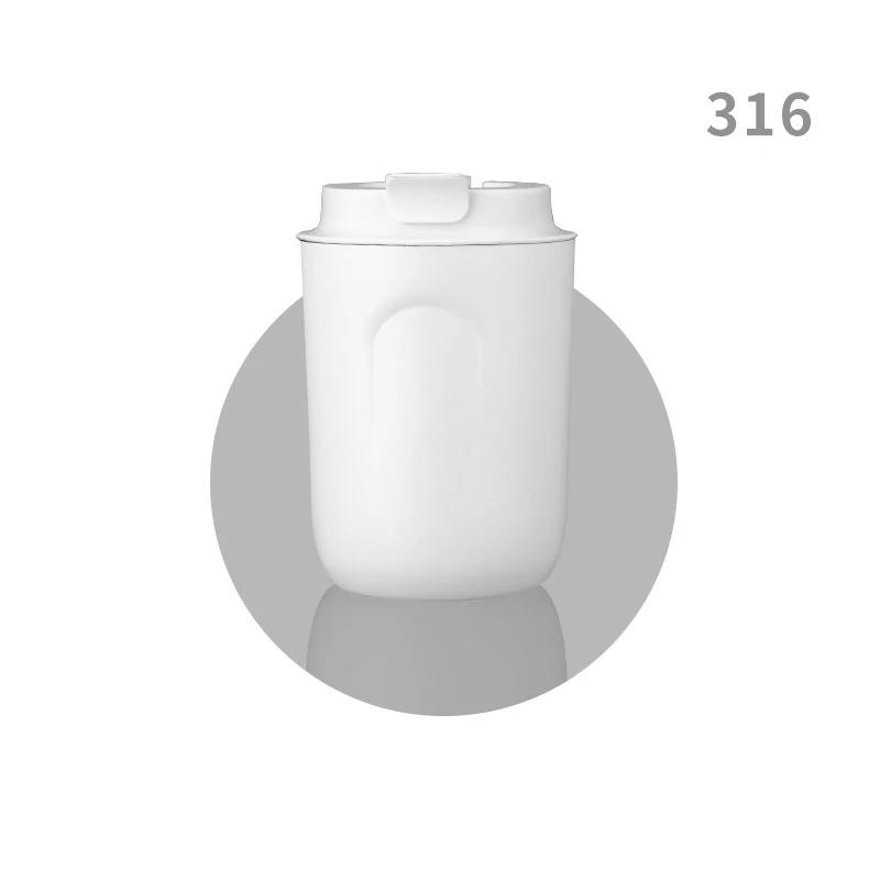 Mini-Thermosflasche, Kaffeebecher, Edelstahlbecher, Thermische, auslaufsichere Vakuumflasche, doppelwandiger Becher, isoliertes Reisetrinkgeschirr 220ml weiß von Joom DACH