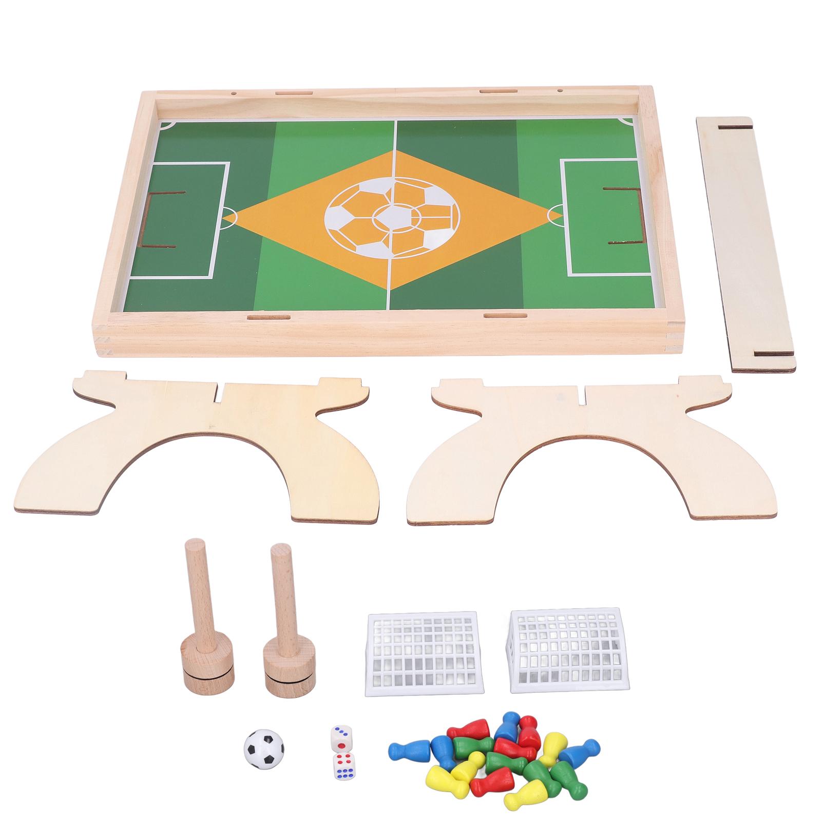 Mini Tischfußball für Kinder Puzzle Spaß 2-Spieler Matchmaking Eltern-Kind-Interaktion Kiefernholz von Joom DACH