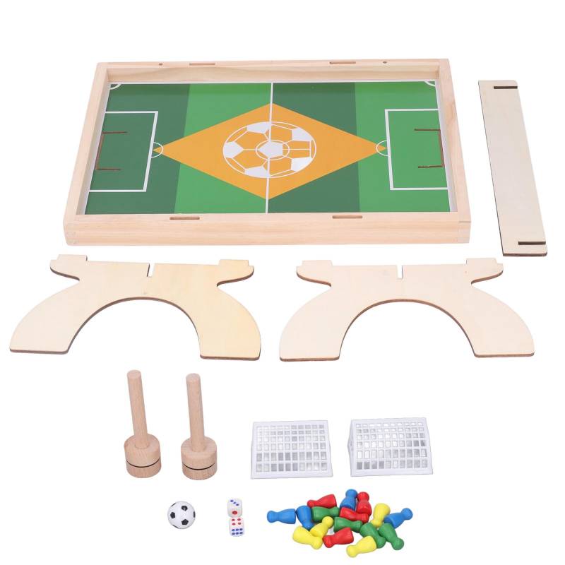 Mini Tischfußball für Kinder Puzzle Spaß 2-Spieler Matchmaking Eltern-Kind-Interaktion Kiefernholz von Joom DACH