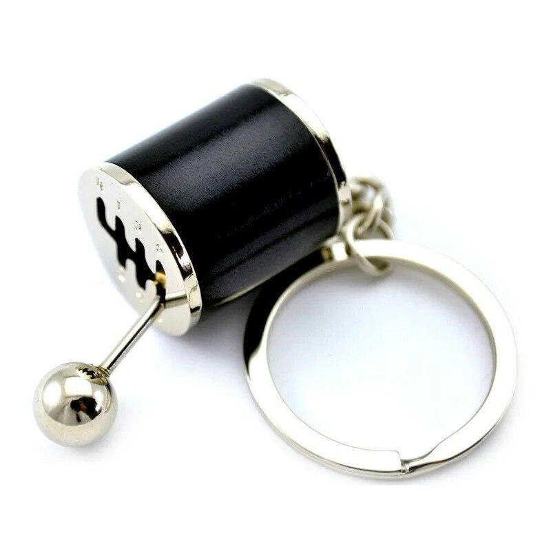Mini Turbo Turbolader Schlüsselanhänger Auto-Styling Schlüsselanhänger Getriebe Anhänger Schlüsselanhänger Stick Knöpfe Schlüsselanhänger Shift Metall Schlüsselanhänger schwarz von Joom DACH