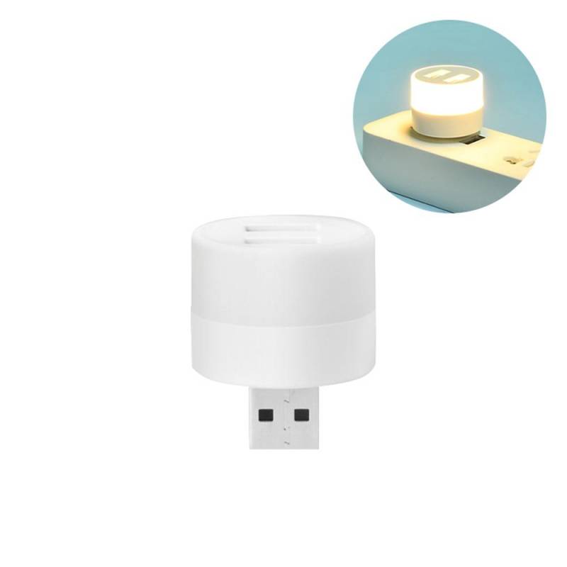 Mini-USB-Steckerlampe, Computer, mobile Stromversorgung, Aufladen, USB-Lesebuchlampe, Nachttisch-Nachtlicht warm weiße von Joom DACH