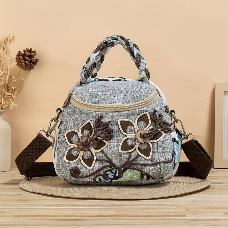 Mini Umhängetasche im Ethno-Stil, Vintage Schultertasche, Damen Retro Handtasche & Geldbörse von Joom DACH