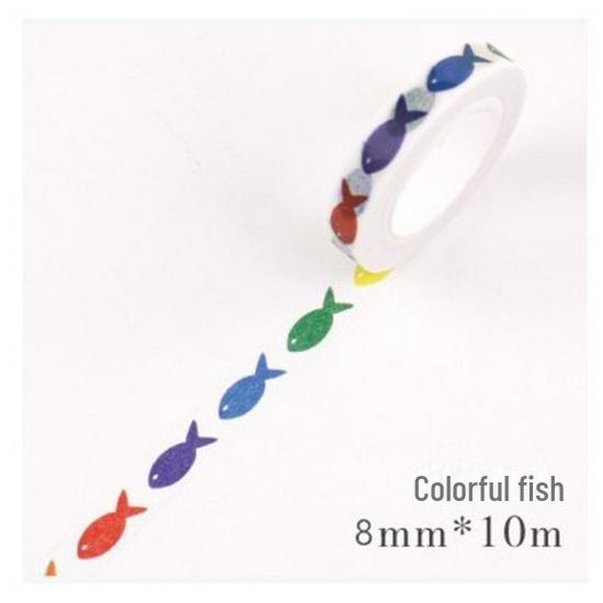 Mini-Washi-Tape: Praktische Randdekoration mit schmaler Kante für Notizbücher und Collagen. von Joom DACH