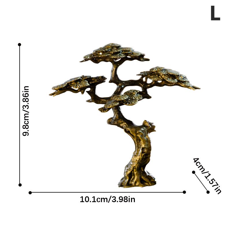 Mini Willkommen Kiefer Miniatur Figur Kupfer Baum Dekor für Bonsai Baum Statuen 10.1*4*9.8cm von Joom DACH