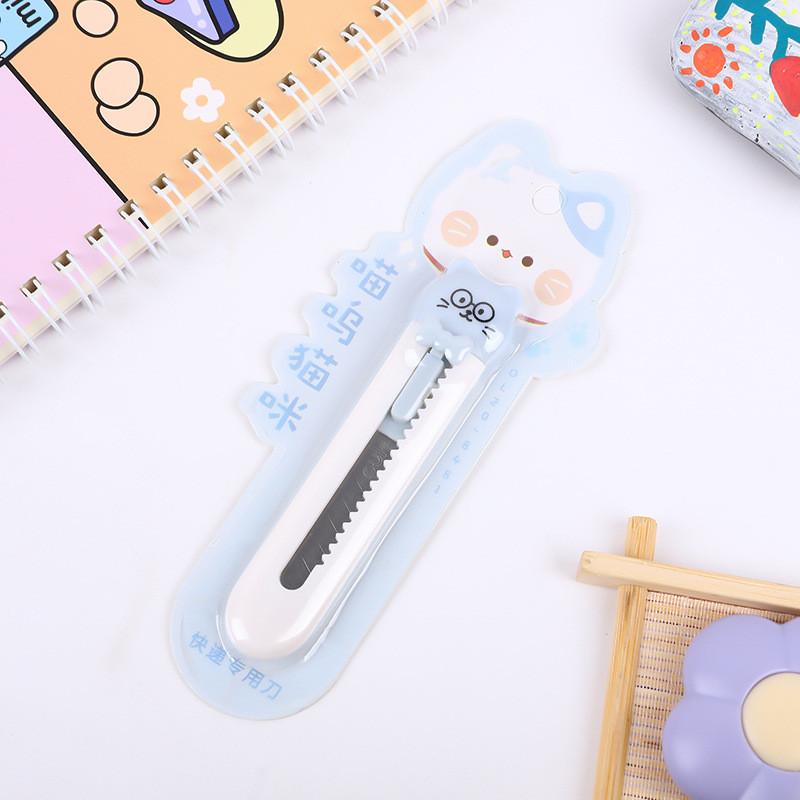Mini-niedliches Caroon-Allzweckmesser für Studenten, kleiner Kawaii-Brieföffner, Clip, Papier für Büro, Studentenbedarf, Bürozubehör 10*2.2cm von Joom DACH