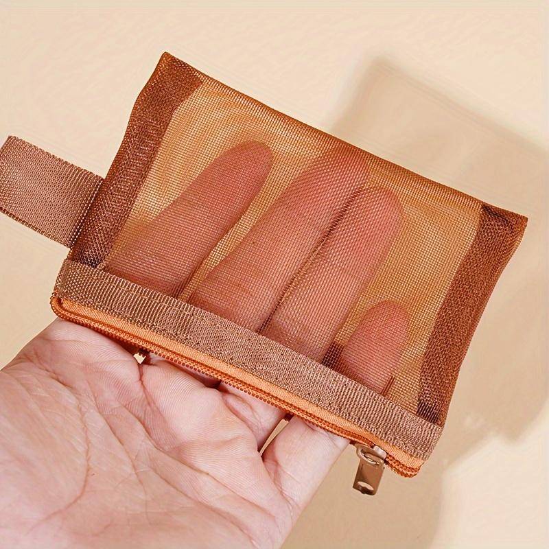 Minimalistische Kosmetiktaschen aus Nylon-Mesh, einfarbige Reise-Organizer-Clutches, handwaschbare, leichte Make-up-Taschen für Damen Minimalistische Kosmetiktaschen aus Nylon-Mesh, einfarbige Reise-Organizer-Clutches, handwaschbare, leichte Make-up-Taschen für Damen von Joom DACH