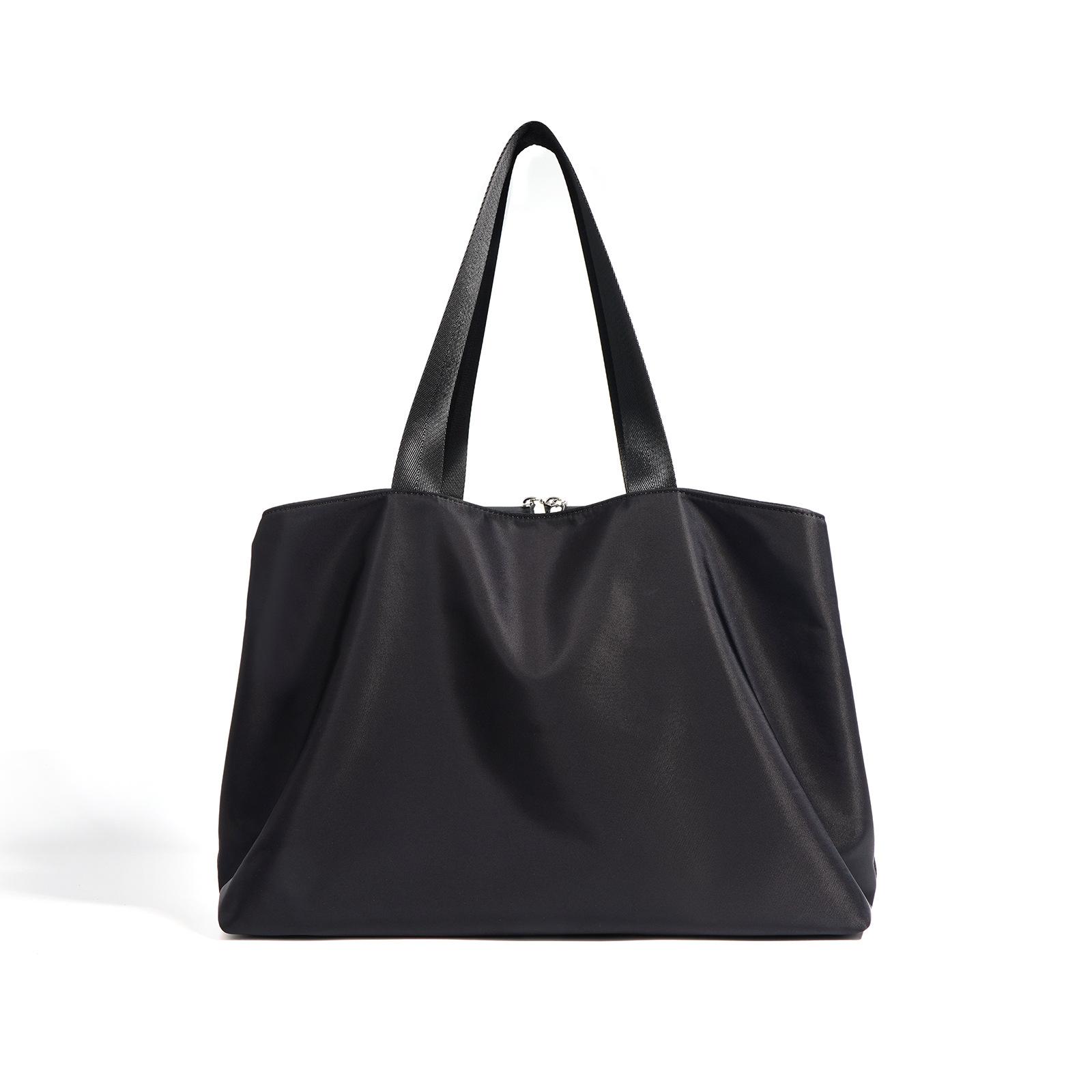 Minimalistische und hochwertige leichte Reisetasche aus Nylon Vielseitige und modische Schultertasche mit großem Fassungsvermögen und mehreren Fächern schwarz von Joom DACH