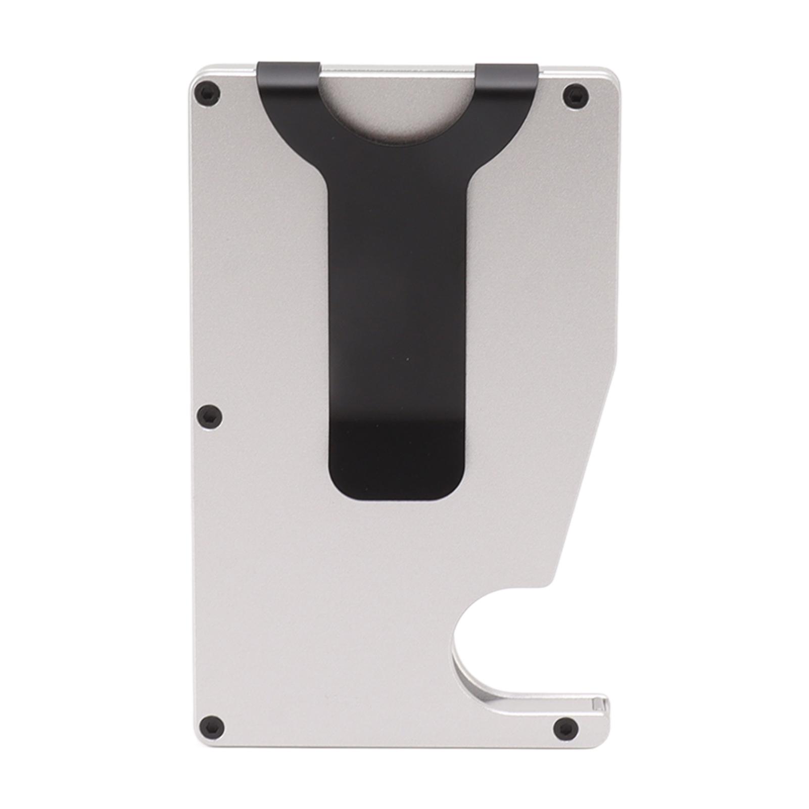 Minimalistischer Kartenhalter Aluminiumlegierung Automatisch Auswerfend Diebstahlsicher Kreditkartenetui für Geschäft Weiß weiß von Joom DACH