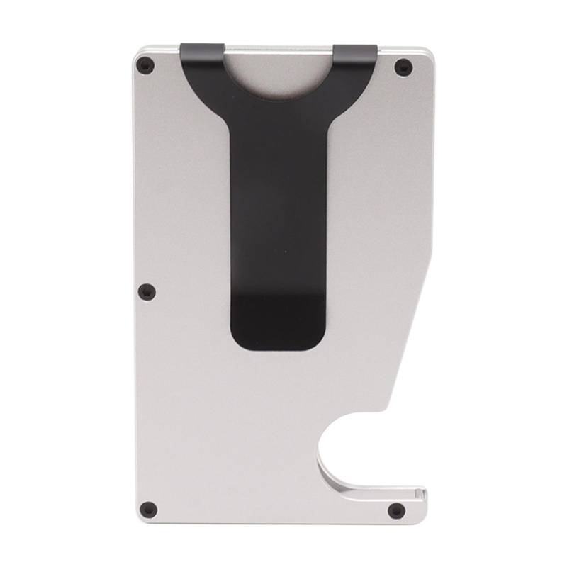 Minimalistischer Kartenhalter Aluminiumlegierung Automatisch Auswerfend Diebstahlsicher Kreditkartenetui für Geschäft Weiß weiß von Joom DACH