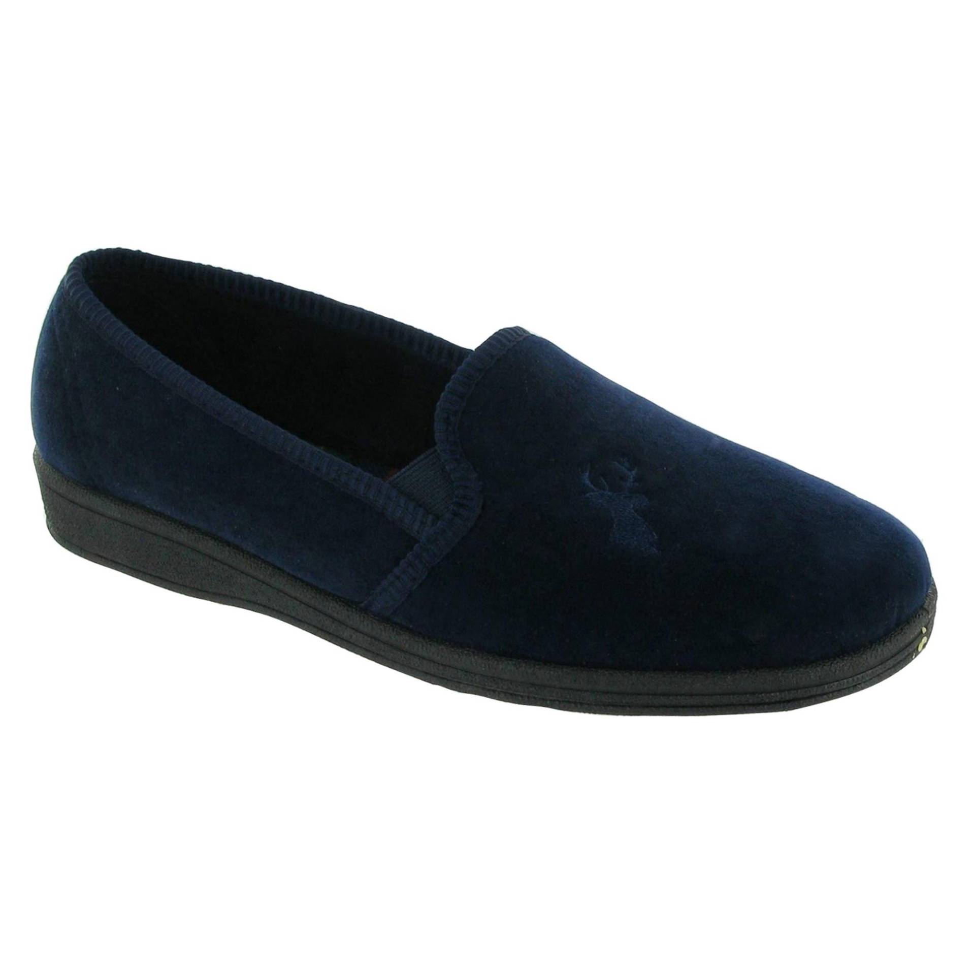 Mirak Stag Herren-Slipper / klassische Herren-Hausschuhe 8 UK dunkelblau Mirak Stag Herren-Slipper / klassische Herren-Hausschuhe 8 UK dunkelblau von Joom DACH