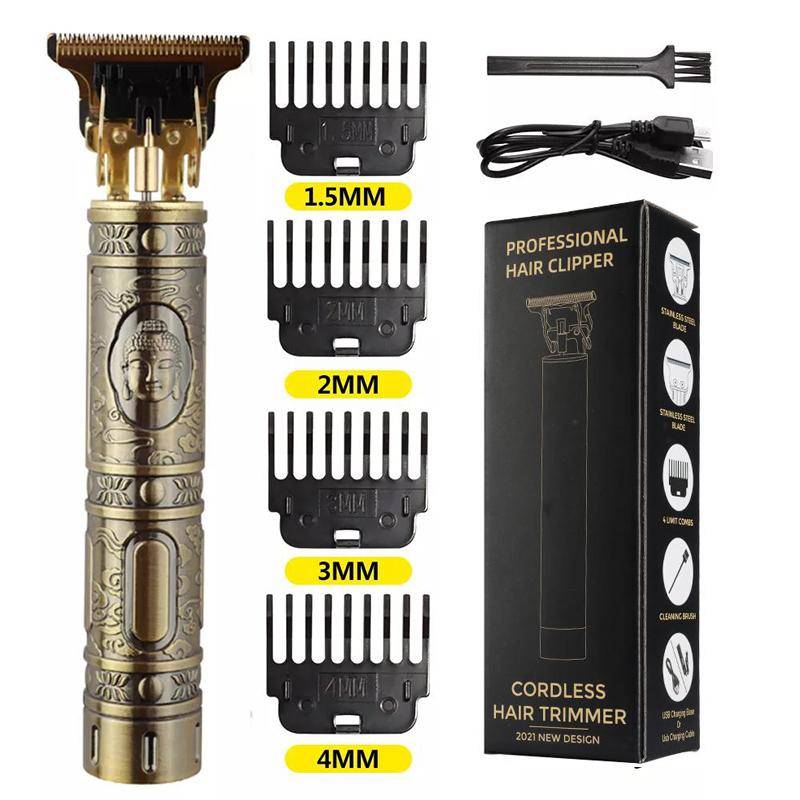 Mit Box Akku-Haarschneidemaschine Professioneller Haarschneider für Männer Clipper Rasierer Bartfeuerzeug 2 von Joom DACH