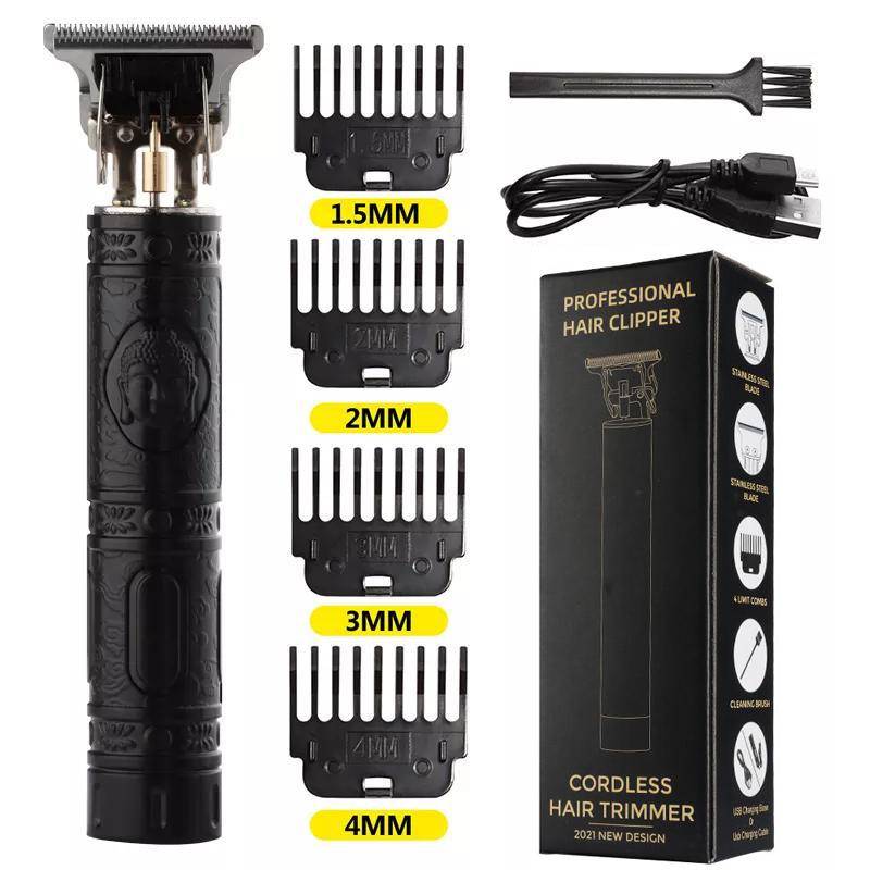 Mit Box Akku-Haarschneidemaschine Professioneller Haarschneider für Männer Clipper Rasierer Bartfeuerzeug 4 von Joom DACH