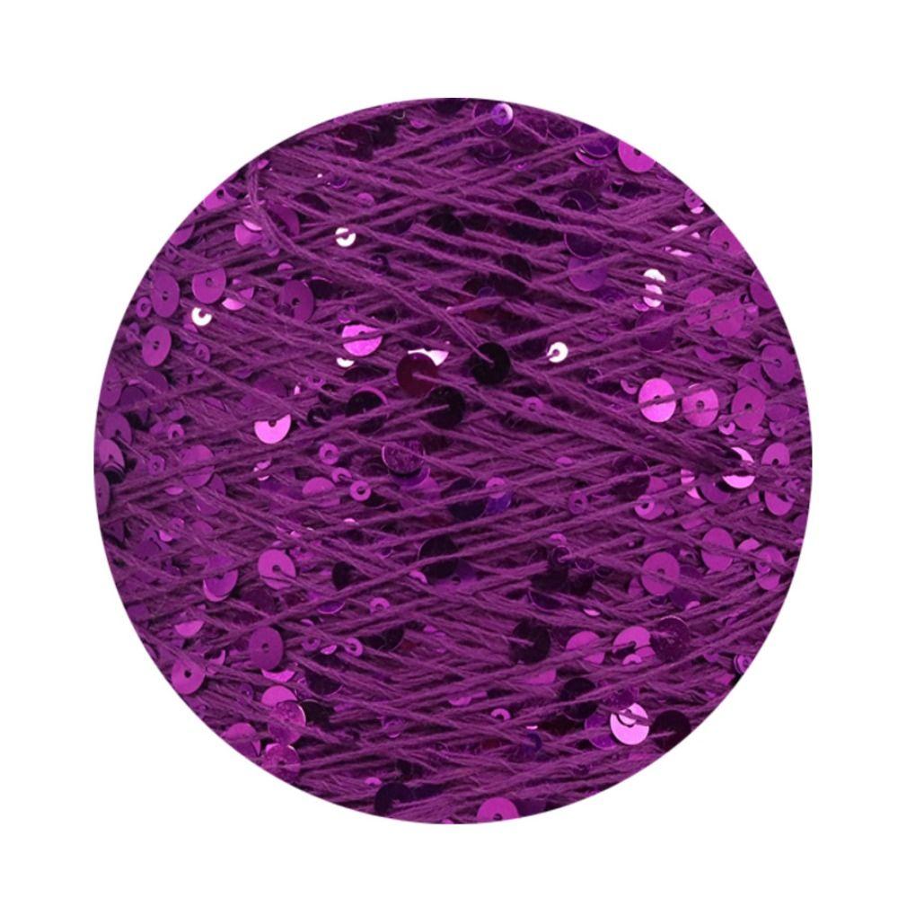 Mit Pailletten DIY Handwerk Nähen Stricken Wolle Faden Pailletten Garn Strickgarn Bekleidungszubehör rose rot von Joom DACH