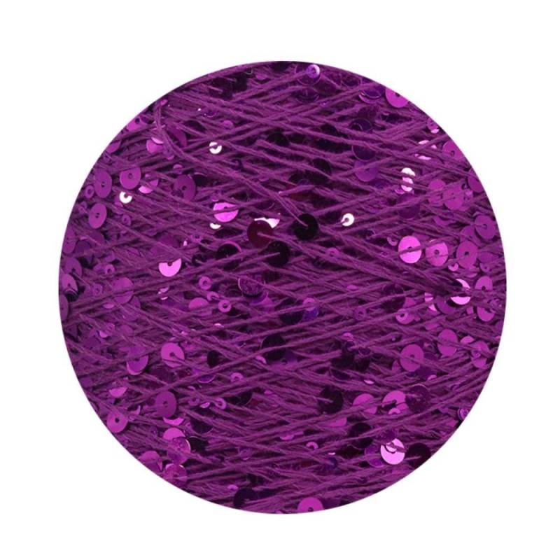 Mit Pailletten DIY Handwerk Nähen Stricken Wolle Faden Pailletten Garn Strickgarn Bekleidungszubehör rose rot von Joom DACH