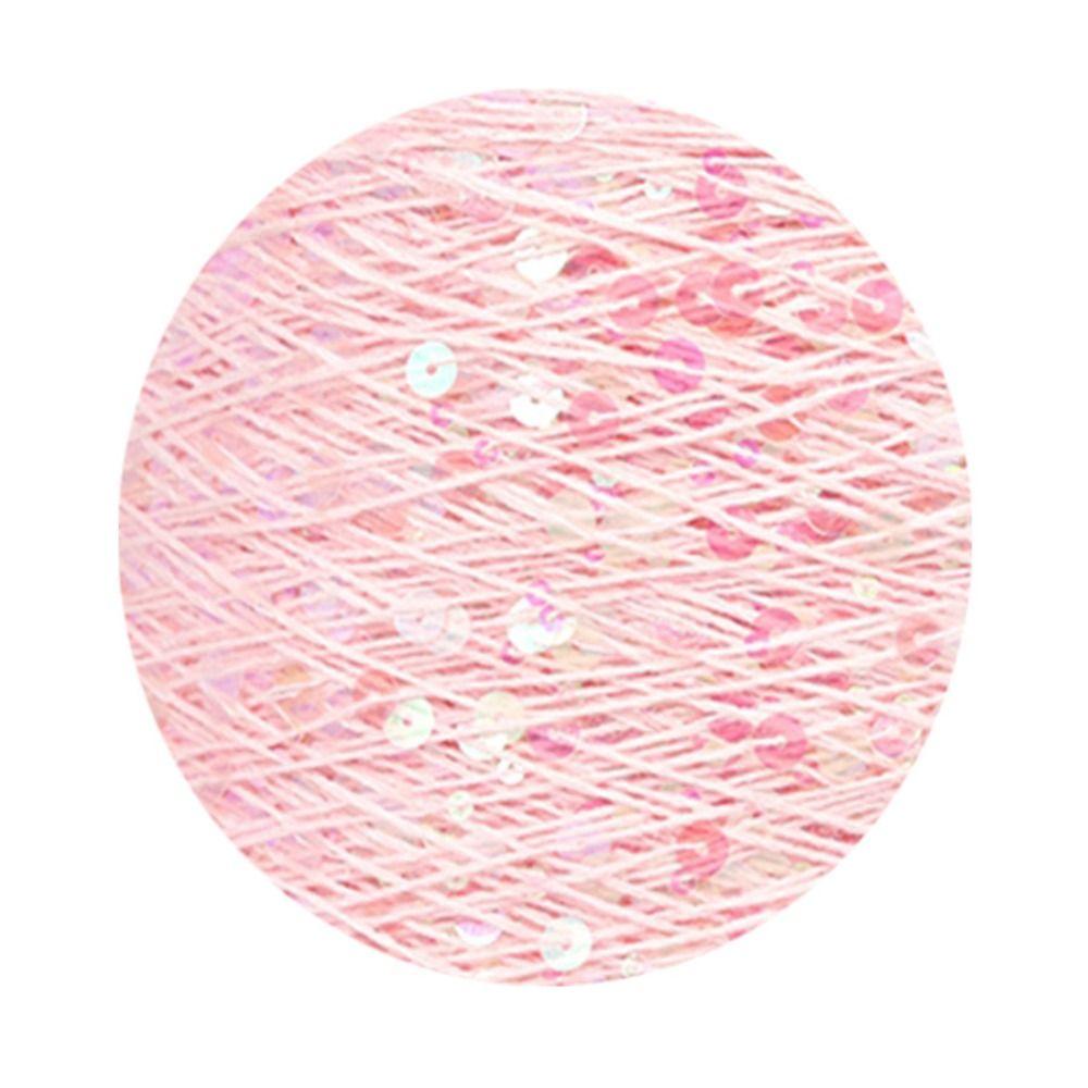 Mit Pailletten DIY Handwerk Nähen Stricken Wolle Faden Pailletten Garn Strickgarn Bekleidungszubehör rosa von Joom DACH