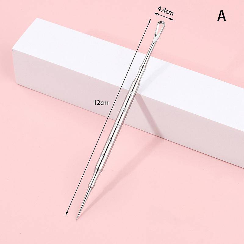 Mitesser-Entferner, Nadeln zum Ausdrücken von Pickeln, Akne-Werkzeugen, Löffel zur Gesichtsreinigung, Komedonenextraktor, Porenreiniger as the picture von Joom DACH