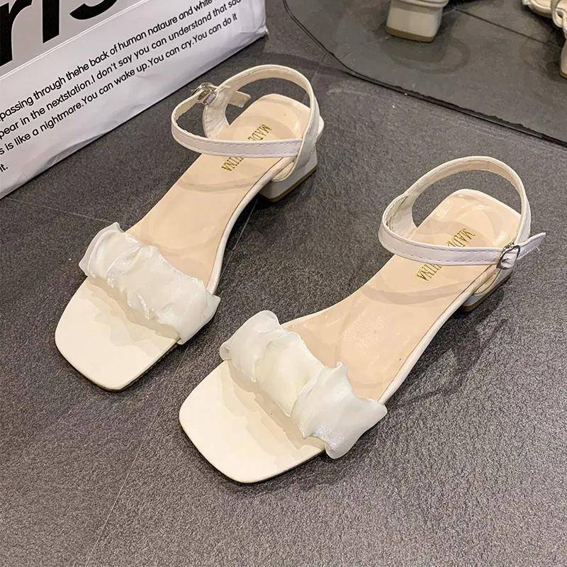 Mittelhoher Absatz Allround-Feenstil Dicker Absatz Pfirsichherz mit Mode Damen Coole Schuhe 40 beige von Joom DACH