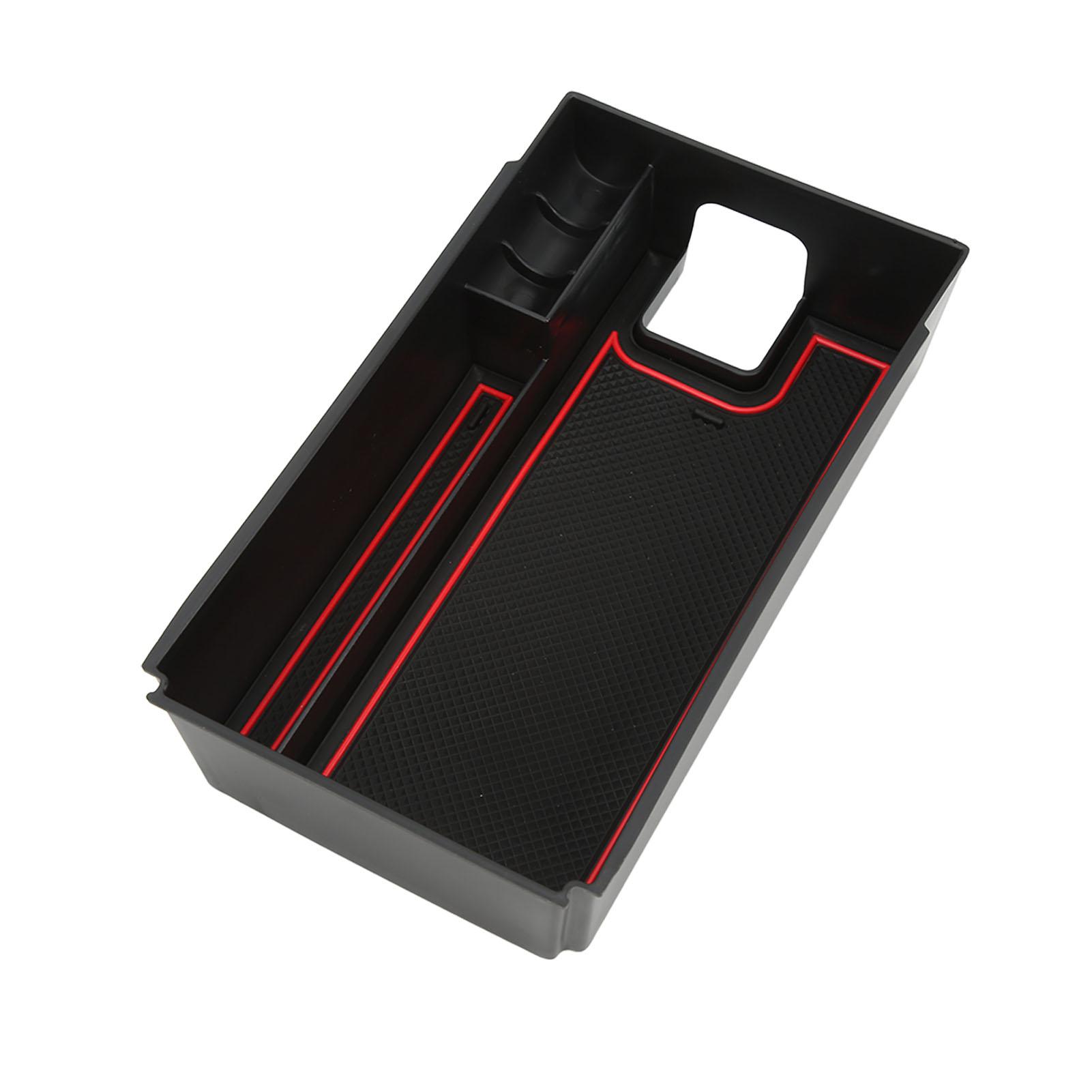 Mittelkonsolen-Organizer Armlehnen-Aufbewahrungsbox mit rutschfester Gummiunterlage Ersatz für HARRIER rot von Joom DACH