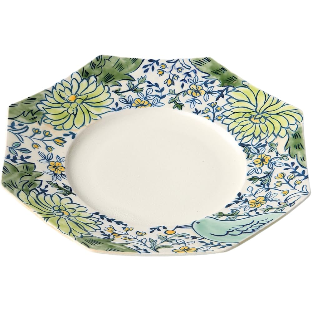 Mittlerer Teller B27 x T27 x H4 cm Haldin Achteckiger Teller Keramik Mino Ware Hergestellt in Japan Ale-net von Joom DACH