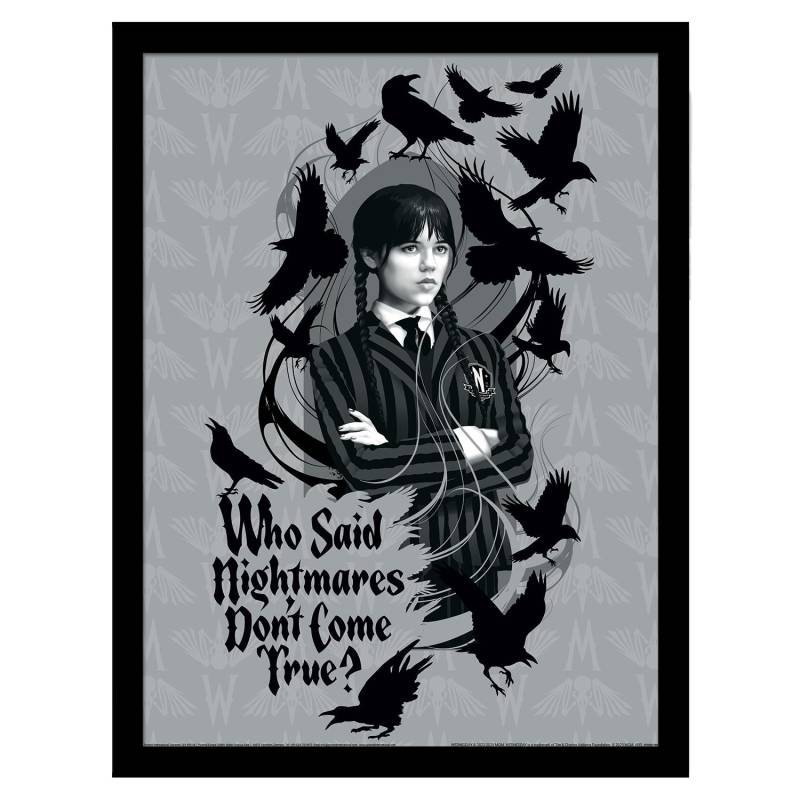 Mittwochnachts-Albträume Gerahmtes Poster 45cm x grau/schwarz Mittwochnachts-Albträume Gerahmtes Poster 45cm x grau/schwarz von Joom DACH