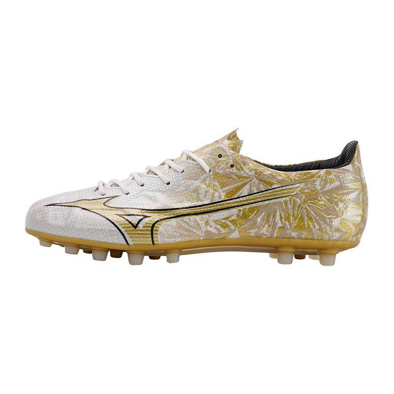 Mizuno Alpha Japan Ag Runde Zehe Schnürschuh Ag (Gummistollen) Rutschfeste Verschleißfeste Passform Fußballschuhe Herren Fußballschuhe Platin P1GA246150 44 von Joom DACH
