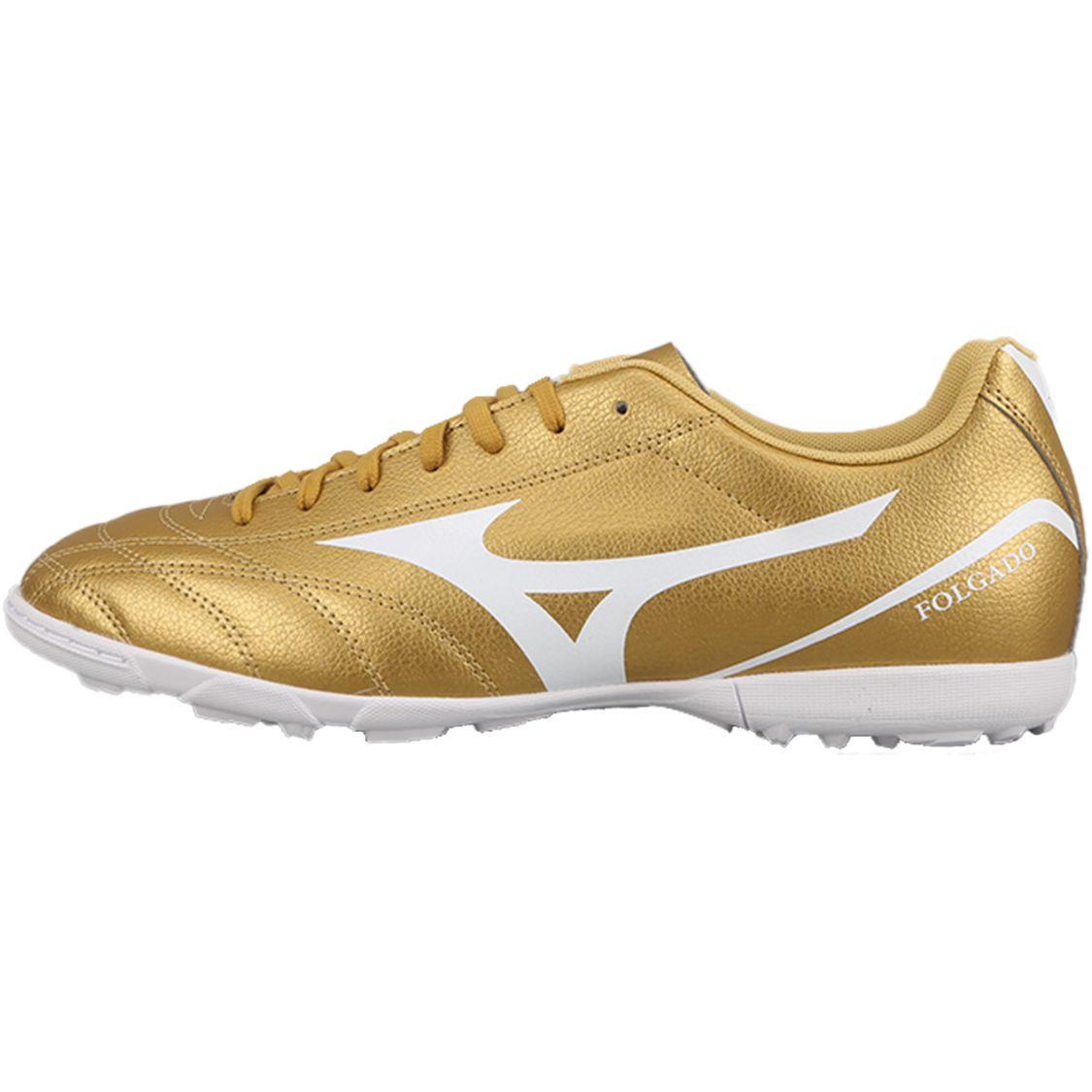 Mizuno Folgado AS Fashion Vielseitige Fußballschuhe Herren Fußballschuhe Gold Weiß P1GD249406 41 von Joom DACH
