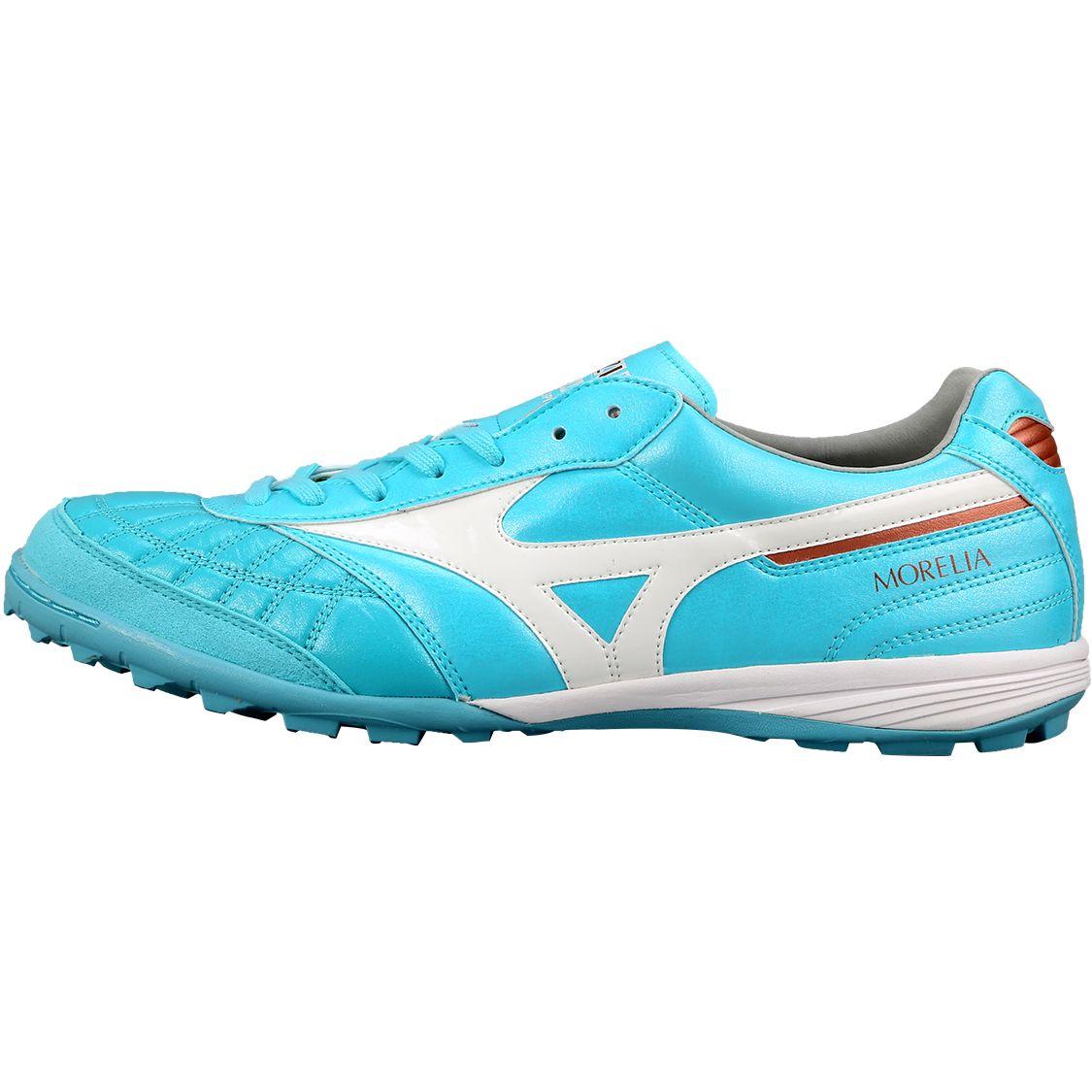 Mizuno Morelia M8 High-End TF (Gummistollen) Känguruleder Stoßdämpfend Rutschfest Langlebig Fußballschuhe Herren Fußballschuhe Grau Weiß Q1GB230025 40 von Joom DACH