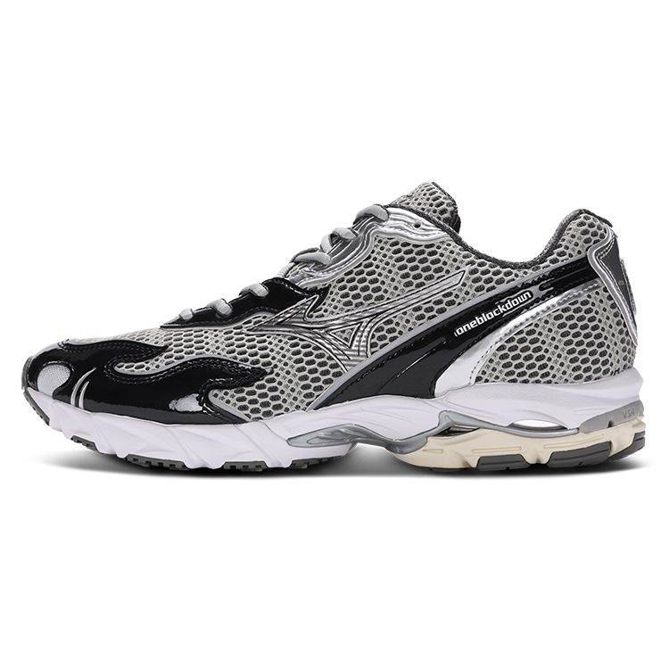 Mizuno One Block Down x Flame Wave Onyx Unisex-Sneaker Grau D1GD232703 42.5 von Joom DACH